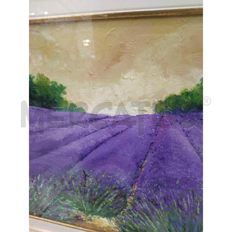 QUADRO CON FIORI VIOLA CAMPAGNA PICCOLO | Mercatino dell'Usato Settimo torinese 4