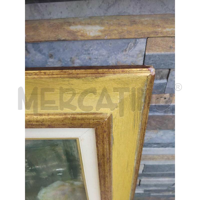QUADRO DIPINTO TUCCI CORNICE DORATA | Mercatino dell'Usato Settimo torinese 3