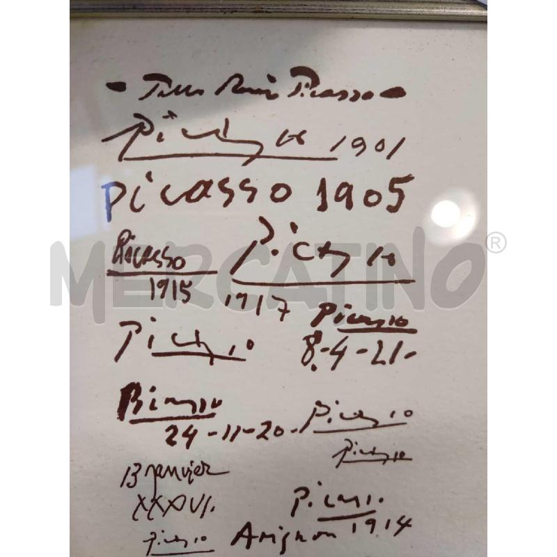 QUADRO FIRME STAMPE PICASSO  | Mercatino dell'Usato Settimo torinese 5