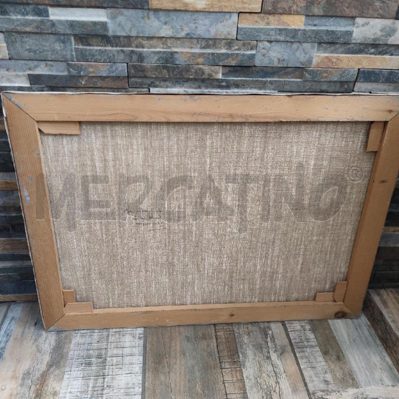 QUADRO MONTAGNE BLU TELA LUIGI BIASI  | Mercatino dell'Usato Settimo torinese 4