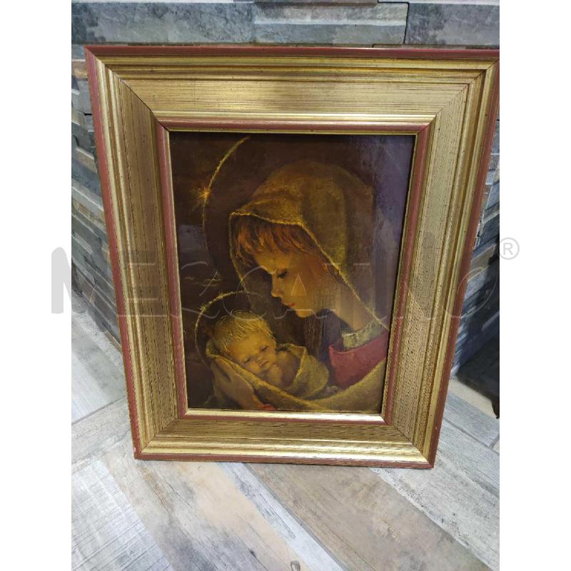 QUADRO NATIVITÀ CORNICE DORATA | Mercatino dell'Usato Settimo torinese 1