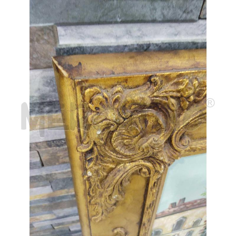 QUADRO PAESAGGIO VENEZIA CORNICE DORATA | Mercatino dell'Usato Settimo torinese 5
