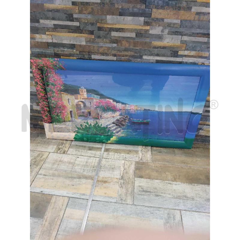 QUADRO PAESINO CON MARE | Mercatino dell'Usato Settimo torinese 1