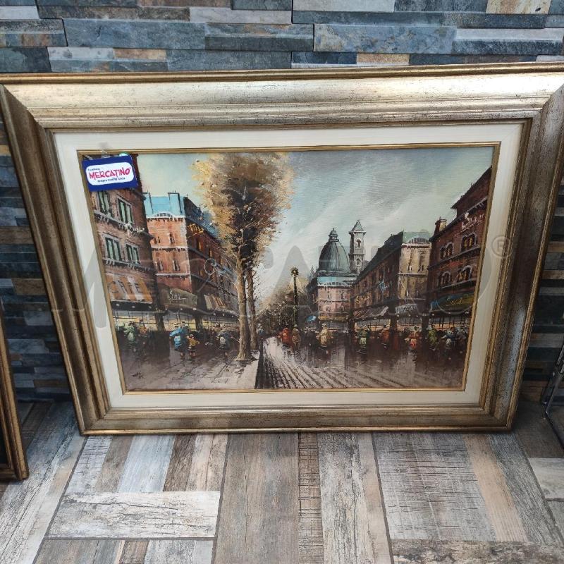 QUADRO RUE DE PARIS DIPINTO  | Mercatino dell'Usato Settimo torinese 1