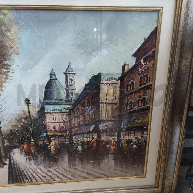 QUADRO RUE DE PARIS DIPINTO  | Mercatino dell'Usato Settimo torinese 3