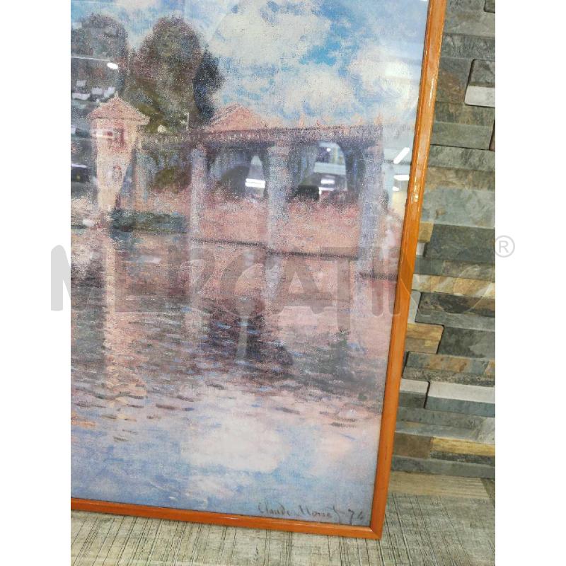 QUADRO STAMPA MONET CON BARCHE | Mercatino dell'Usato Settimo torinese 3
