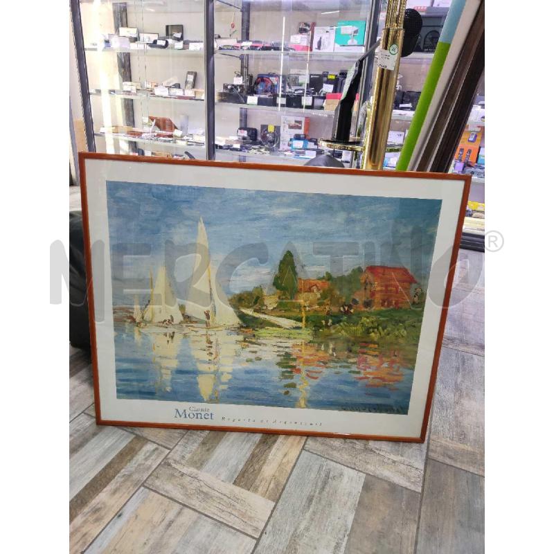 QUADRO STAMPA MONET REGATTA | Mercatino dell'Usato Settimo torinese 1