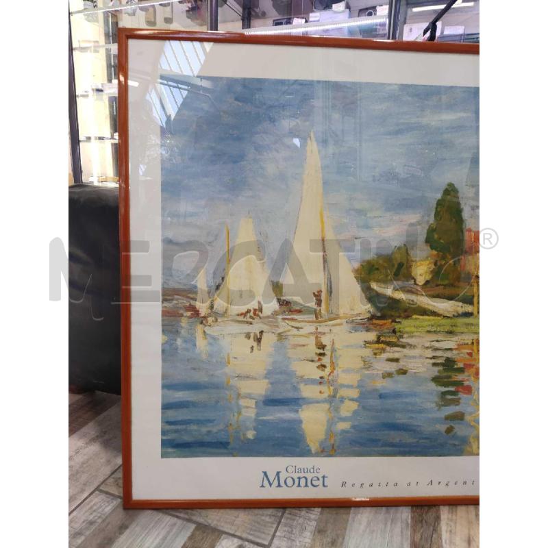 QUADRO STAMPA MONET REGATTA | Mercatino dell'Usato Settimo torinese 2