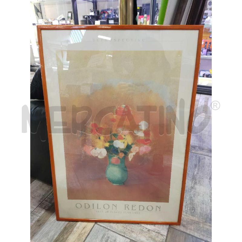 QUADRO STAMPA ODILON REDON VASE DE FLEURS VERS 1905 | Mercatino dell'Usato Settimo torinese 1