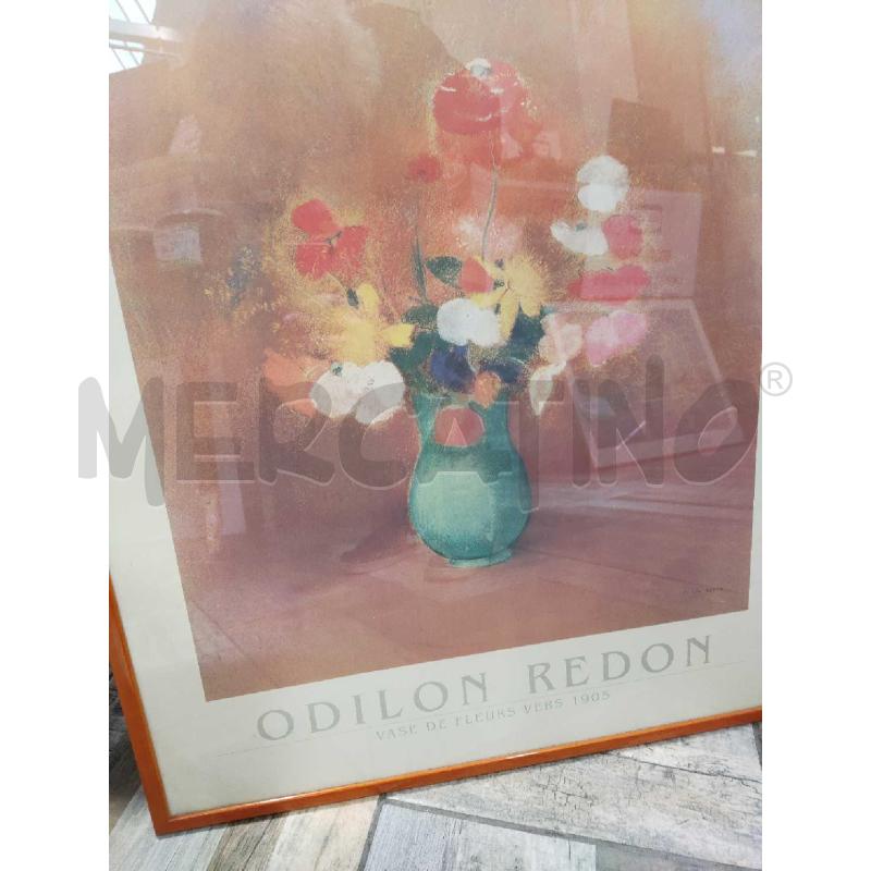 QUADRO STAMPA ODILON REDON VASE DE FLEURS VERS 1905 | Mercatino dell'Usato Settimo torinese 2