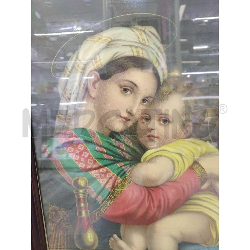 QUADRO STAMPA RELIGIOSO CORNICE MARRONE | Mercatino dell'Usato Settimo torinese 2