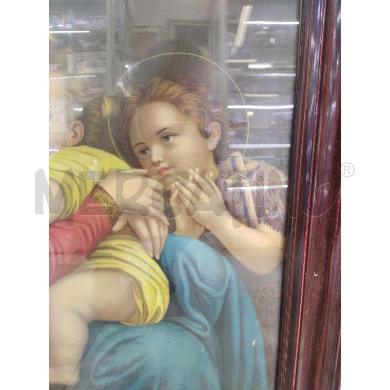 QUADRO STAMPA RELIGIOSO CORNICE MARRONE | Mercatino dell'Usato Settimo torinese 3