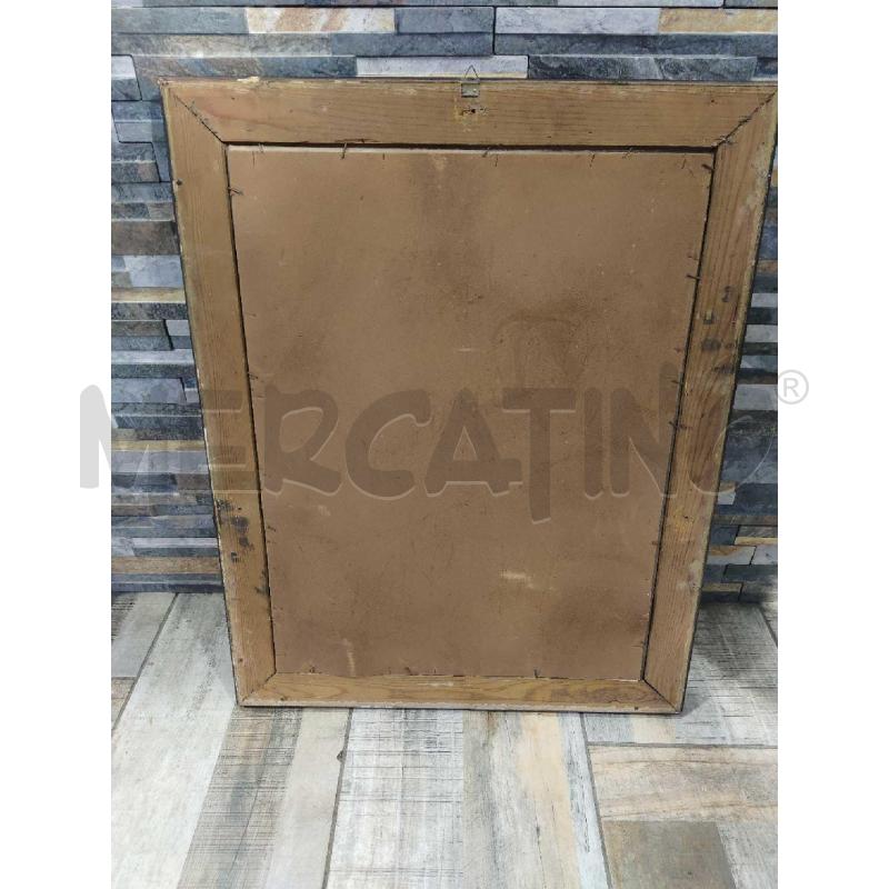 QUADRO STAMPA RELIGIOSO CORNICE MARRONE | Mercatino dell'Usato Settimo torinese 4