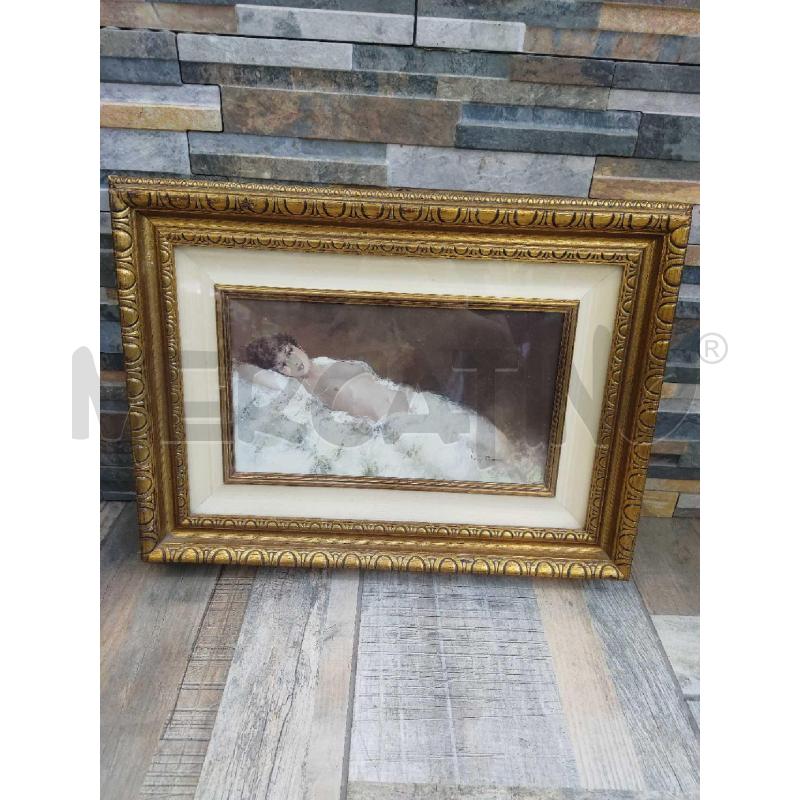 QUADRO  DIPINTO DAMA SDRAIATA OPERA LUIGI ROCCA | Mercatino dell'Usato Settimo torinese 1