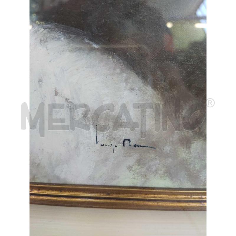 QUADRO  DIPINTO DAMA SDRAIATA OPERA LUIGI ROCCA | Mercatino dell'Usato Settimo torinese 5