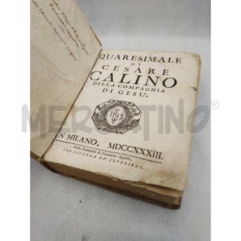 QUARESIMALE DI CESARE CALINO DELLA COMPAGNIA DI GESÙ | Mercatino dell'Usato Settimo torinese 4