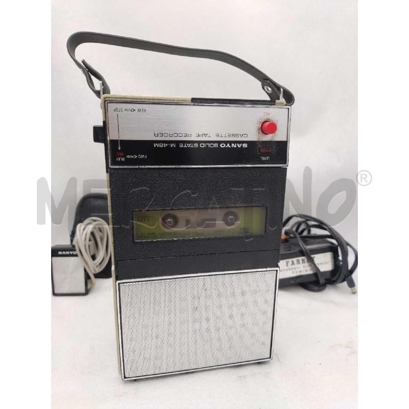 REGISTRATORE CASSETTE SANY FUNZIONANTE CON MICROFONO | Mercatino dell'Usato Settimo torinese 2