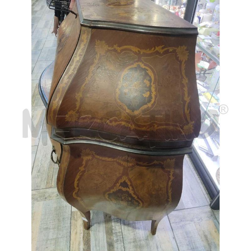 RIBALTA LEGNO CLASSICO INTARSIATA STILE LUIGI QUINDICESIMO | Mercatino dell'Usato Settimo torinese 3