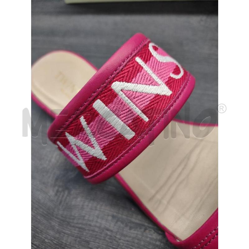 SANDALI/CIABATTE PELLE TWINSET FASCIA TESSUTO FUCSIA | Mercatino dell'Usato Settimo torinese 4