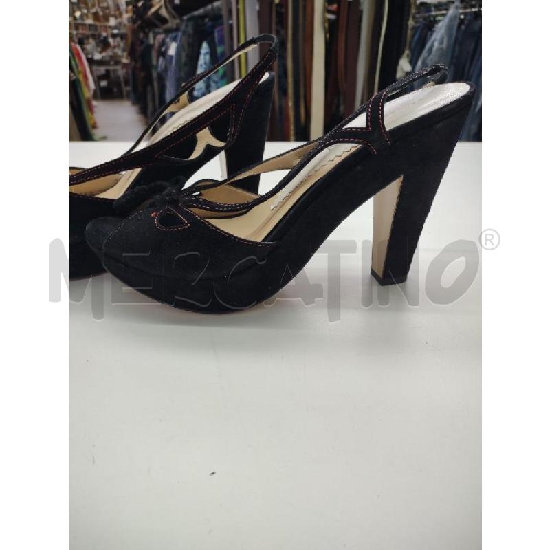 SANDALI CON TACCO EMPORIO ARMANI PELLE SCAMOSCIATA | Mercatino dell'Usato Settimo torinese 3