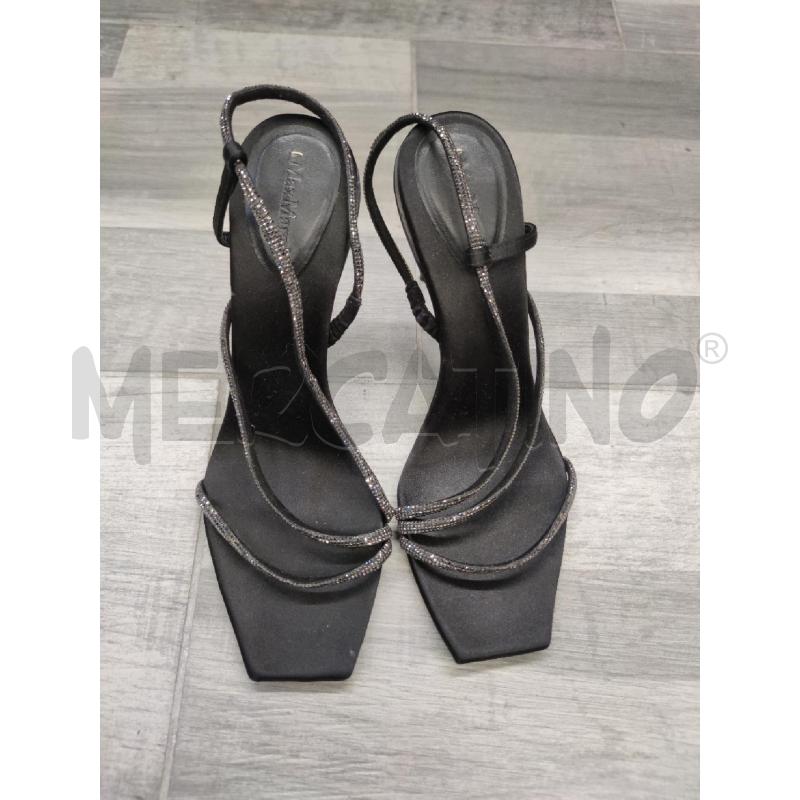 SANDALI CON TACCO MAX MARA FASCE STRASS | Mercatino dell'Usato Settimo torinese 1