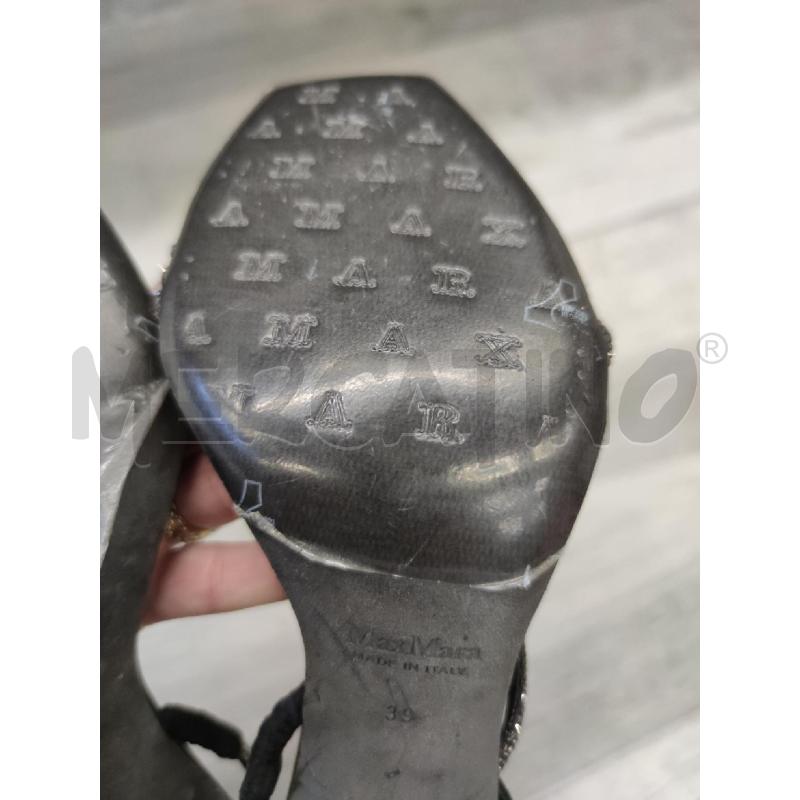 SANDALI CON TACCO MAX MARA FASCE STRASS | Mercatino dell'Usato Settimo torinese 3