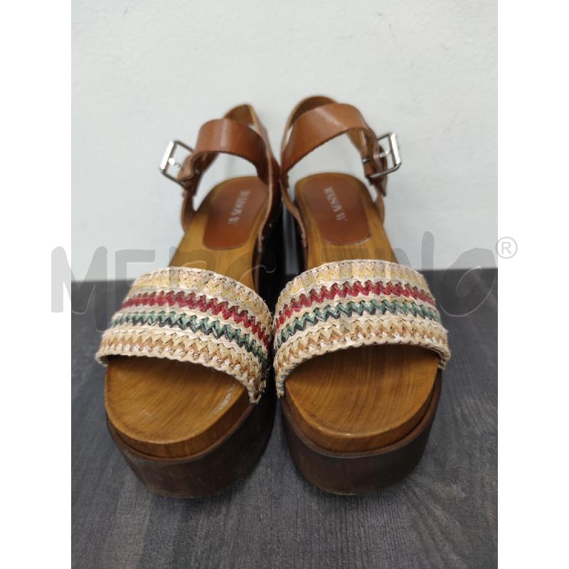 SANDALI CON ZEPPA LEGNO MAISON W. FASCIA RAFIA | Mercatino dell'Usato Settimo torinese 2