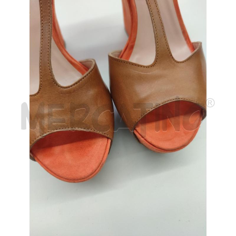 SANDALI DONNA ALDO CASTAGNA ARANCIONE ZEPPA | Mercatino dell'Usato Settimo torinese 3
