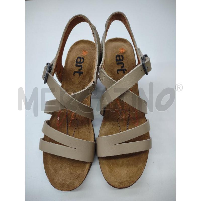 SANDALI DONNA ART BEIGE TACCO FASCE | Mercatino dell'Usato Settimo torinese 2
