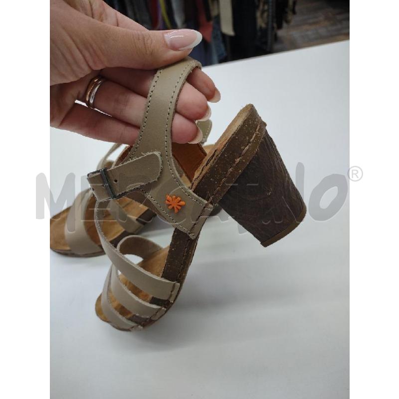 SANDALI DONNA ART BEIGE TACCO FASCE | Mercatino dell'Usato Settimo torinese 3
