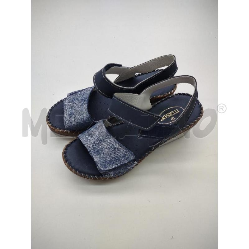SANDALI DONNA BLU INTERSAN FASCIA LUREX  | Mercatino dell'Usato Settimo torinese 1