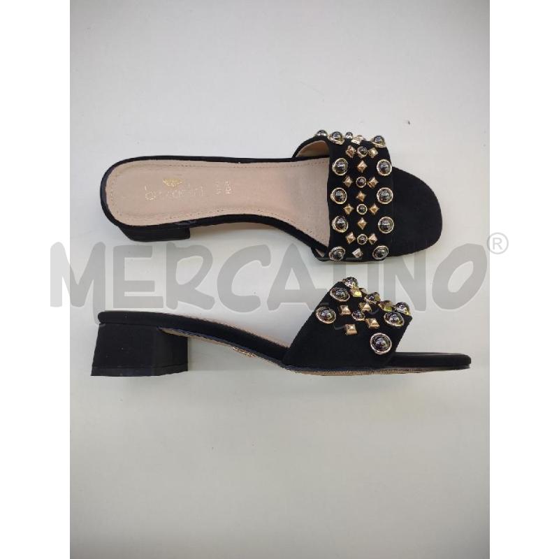 SANDALI DONNA BRACCIALINI NERI BORCHIE | Mercatino dell'Usato Settimo torinese 2