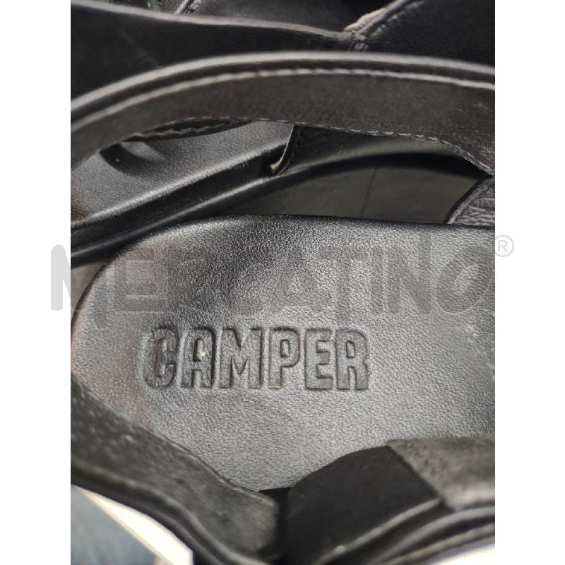 SANDALI DONNA CAMPER NERI ZEPPA OPENTOE | Mercatino dell'Usato Settimo torinese 3