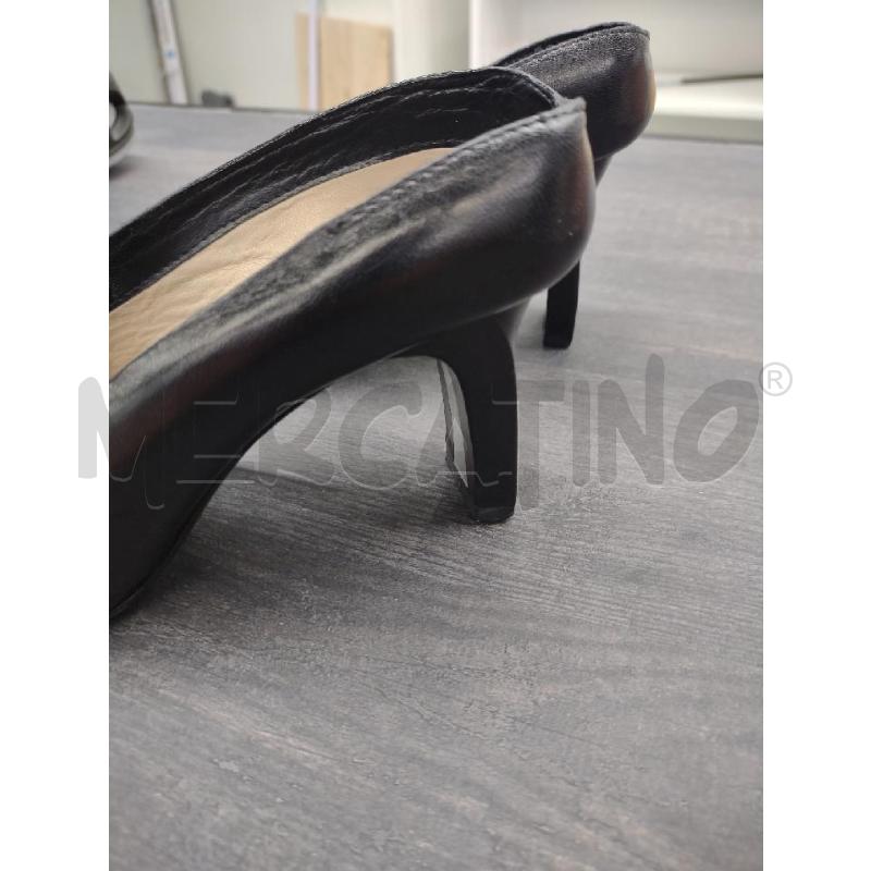 SANDALI DONNA CON TACCO COSTUME NATIONAL NERE PELLE | Mercatino dell'Usato Settimo torinese 3