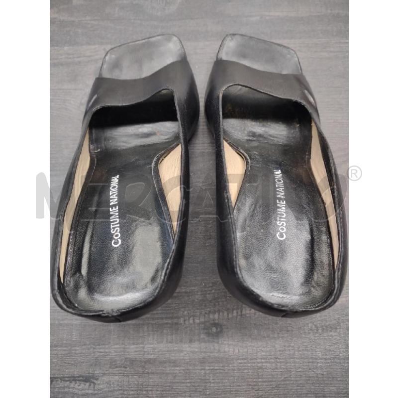 SANDALI DONNA CON TACCO COSTUME NATIONAL NERE PELLE | Mercatino dell'Usato Settimo torinese 4