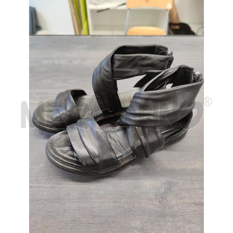 SANDALI DONNA DEI COLLI FASCE PELLE RETRO ZIP | Mercatino dell'Usato Settimo torinese 1