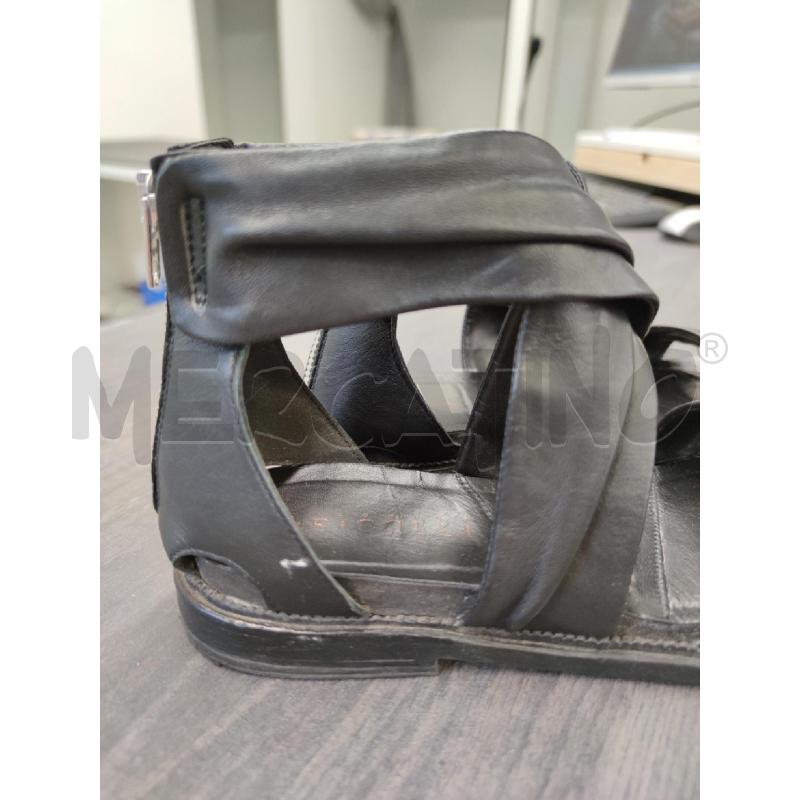 SANDALI DONNA DEI COLLI FASCE PELLE RETRO ZIP | Mercatino dell'Usato Settimo torinese 3