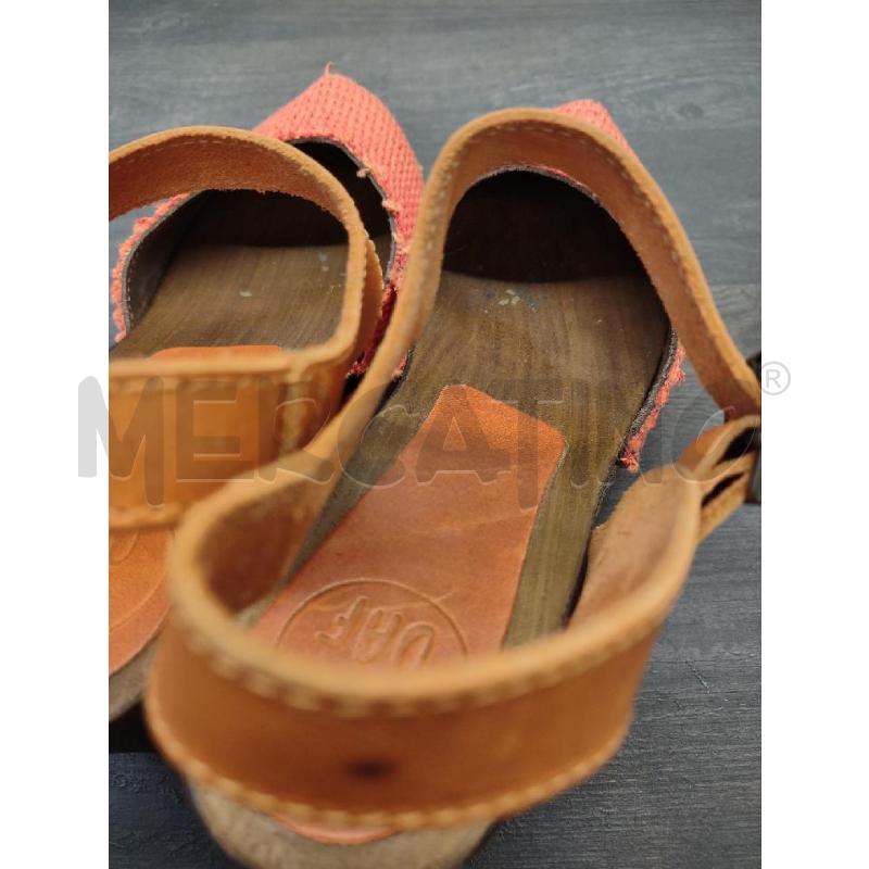 SANDALI DONNA IOAF PELLE ARANCIO PARTE INTRECCIO | Mercatino dell'Usato Settimo torinese 4
