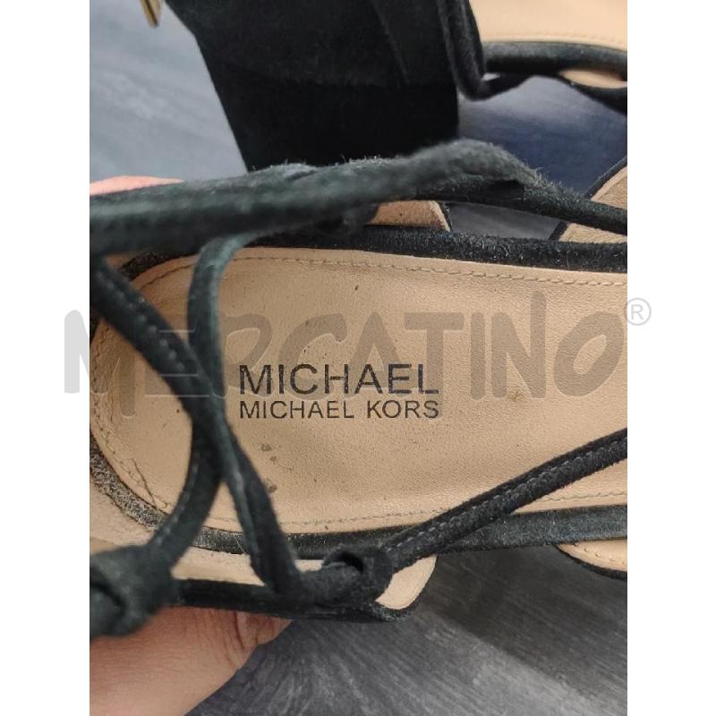 SANDALI DONNA MICHAEL KORS NERI INCROCI PELLE SCAMOSCIATA | Mercatino dell'Usato Settimo torinese 3
