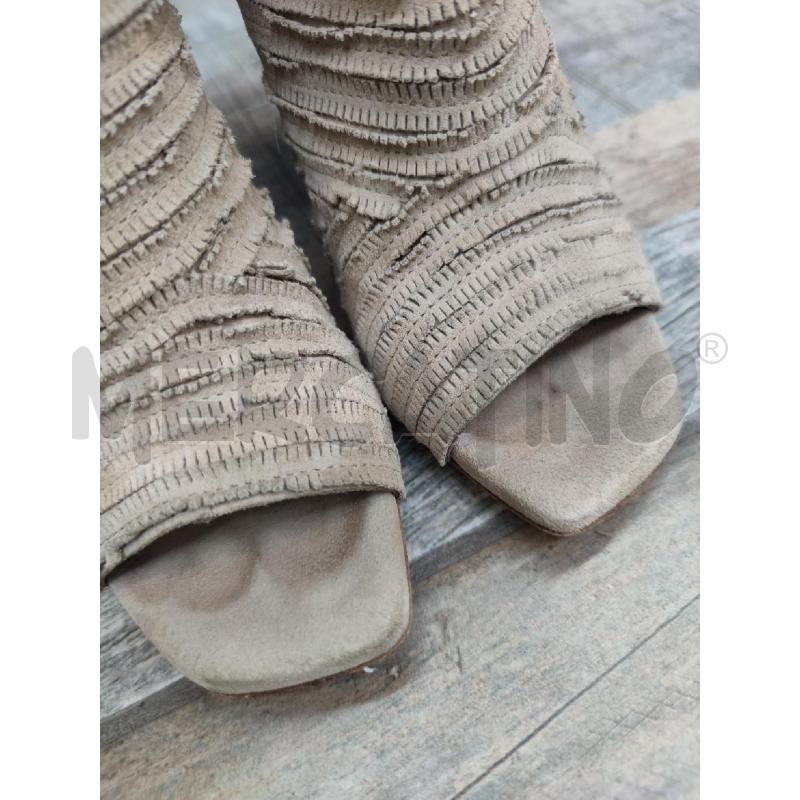 SANDALI DONNA VIC MATIE' PELLE FRANGE BEIGE | Mercatino dell'Usato Settimo torinese 3