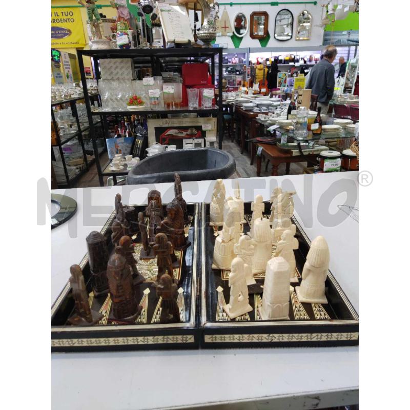 SCACCHIERA ARABA NERA CON PEDINE | Mercatino dell'Usato Settimo torinese 3