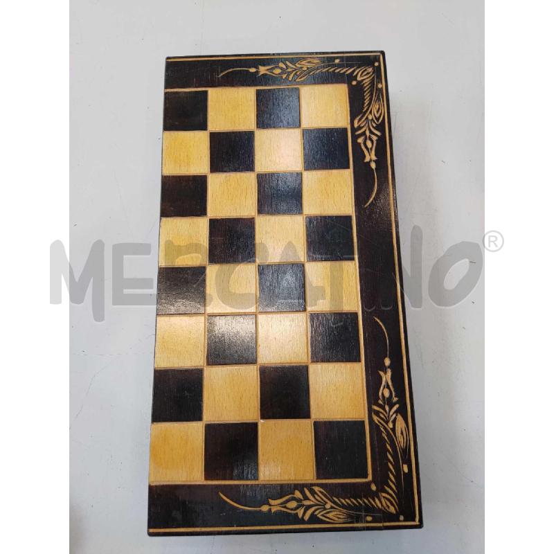 SCACCHIERA LEGNO MARRONE E NERA | Mercatino dell'Usato Settimo torinese 1
