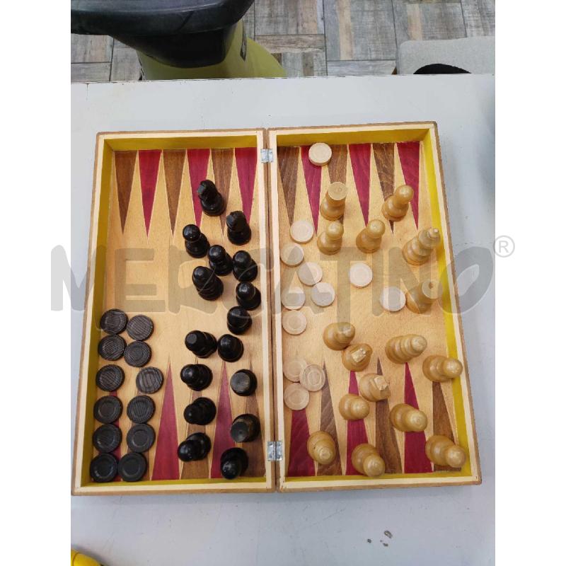 SCACCHIERA LEGNO MARRONE E NERA | Mercatino dell'Usato Settimo torinese 2