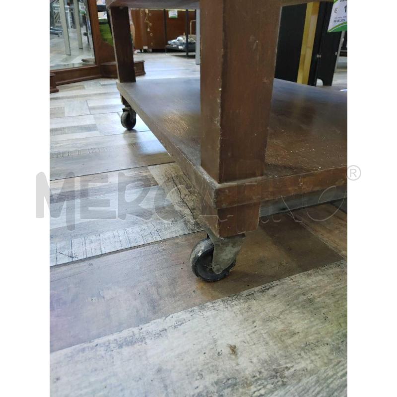 SCAFFALE IN LEGNO DI FAGGIO CON ROTELLE | Mercatino dell'Usato Settimo torinese 3