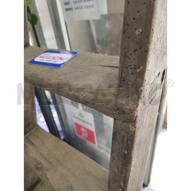 SCALA LEGNO ANTICA  | Mercatino dell'Usato Settimo torinese 5