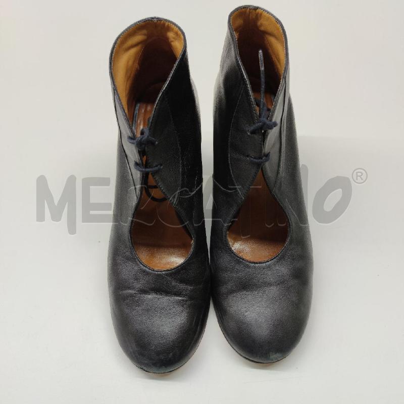 SCARPE DONNA AUDLEY PELLE NERE TACCO LACCI | Mercatino dell'Usato Settimo torinese 1