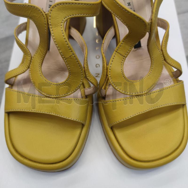 SCARPE DONNA CHIARINI BOLOGNA GIALLE TACCO | Mercatino dell'Usato Settimo torinese 3
