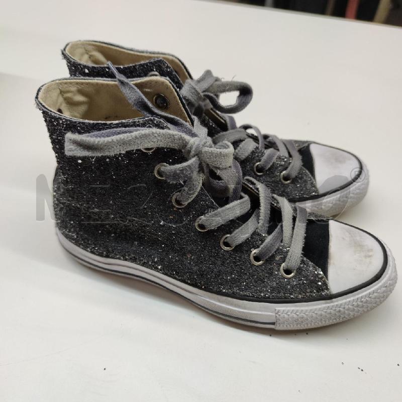 SCARPE DONNA CONVERSE GLITTER NERE GRIGIE | Mercatino dell'Usato Settimo torinese 1