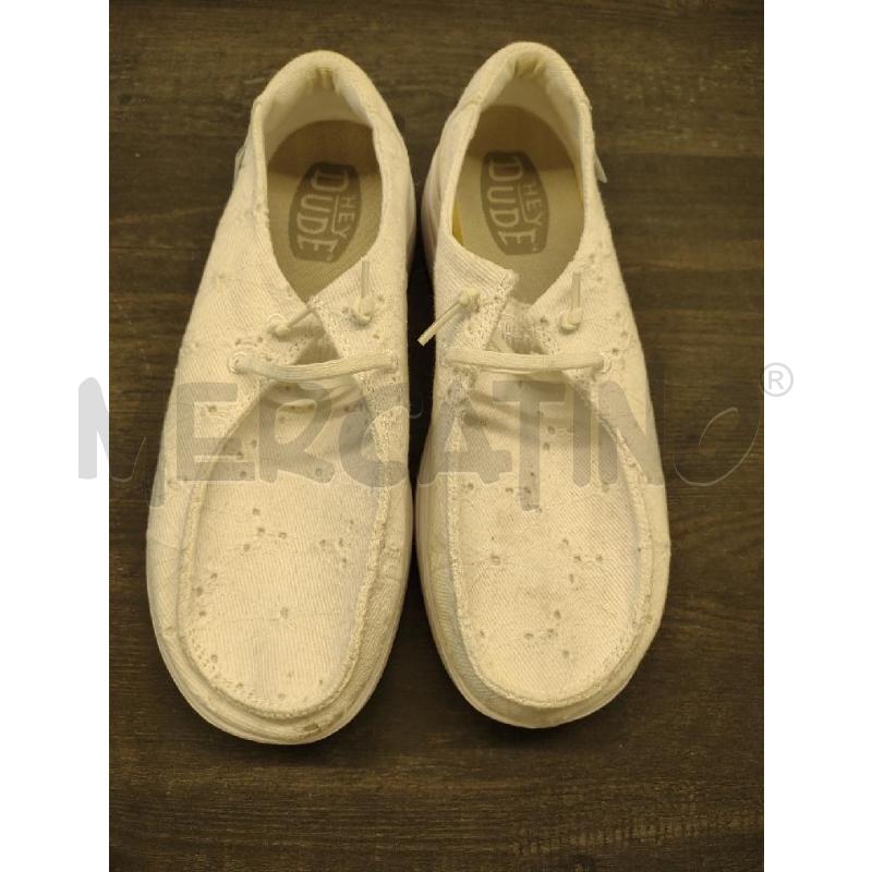 SCARPE DONNA HEY DUDE BIANCHE SAN GALLO | Mercatino dell'Usato Settimo torinese 2