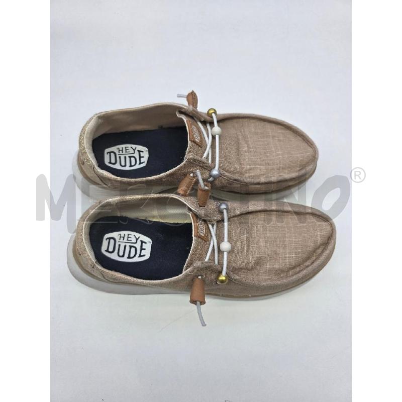 SCARPE DONNA HEY DUDE TELA BEIGE EFFETTO QUADRETTO | Mercatino dell'Usato Settimo torinese 2